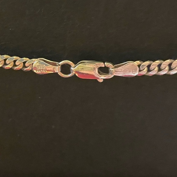 .925 STERLING SILVER: 3mm 20in Solid Cuban/Curb Link Chain - Picture 13 of 14